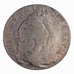 Coin - Halfcrown, William and Mary, Great Britain, 1693 (Obverse)