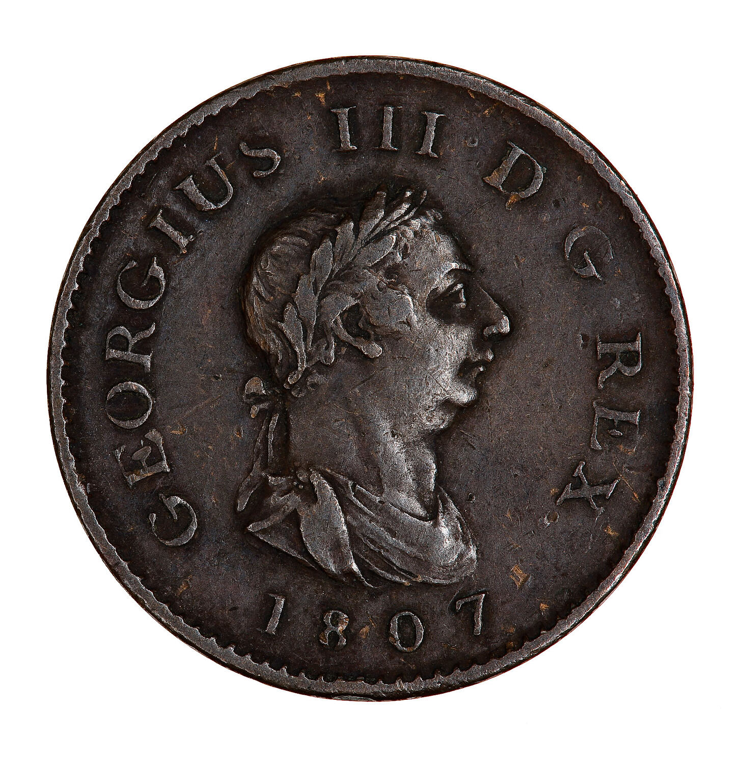 Coin Farthing, III, Great Britain, 1807