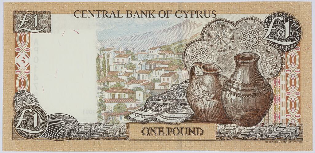 Bank Note - 1 Pound, Cyprus, 01 Feb 2001