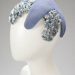 Hat - Blue with Flowers, circa 1960s