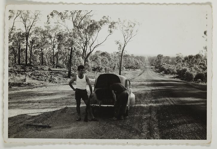 Stopped on Side of the Newell Highway, Queensland, Dec 1959