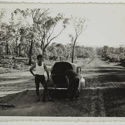 Photograph - Stopped on Side of the Newell Highway, Queensland, Dec 1959