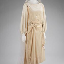 Dress - Wedding, Cream Velvet, 1923