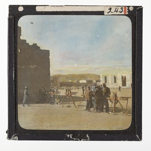Lantern Slide - Soldiers in Middle East, World War I, 1914-1918