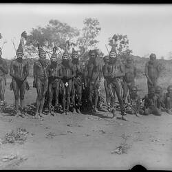Glass plate, <em>Tjitjingalla</em> ceremony, Arrernte, Alice Springs, Central Australia, Northern Territory, Australia, Apr 1901