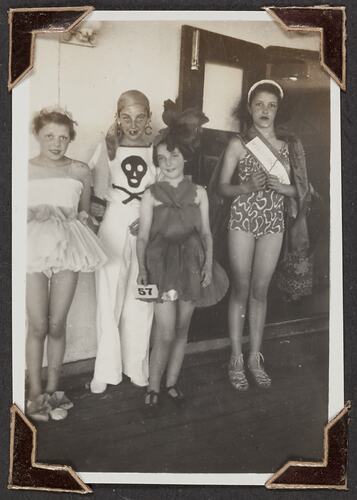 Children's Fancy Dress Party, Palmer Family Migrant Voyage, England to Australia, 1947