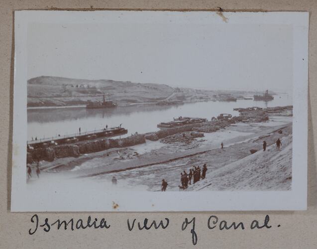 'Ismalia View of Canal', Egypt, Captain Edward Albert McKenna, World War I, 1914-1915