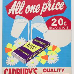 Sign - Cadbury's Chocolate, circa 1970