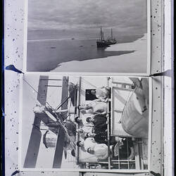 Glass Negative - Copy, The Wyatt Earp & RAAF Party, Hill & Ellsworth. Ellsworth Relief Expedition, Antarctica, 1935-1936