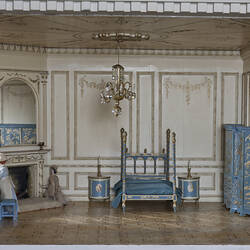 Pendle Hall Dolls' House - Room 18 Blue Bedroom