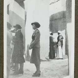 Photograph - Men and Women at Ruins, Sakkara, Egypt, World War II, 1939-1943
