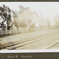 Photograph - Railway Tracks, Khan Yunis, Palestine, World War II, 1939-1943