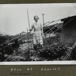 Photograph - Nell Duncanson Standing in a Garden, Rehovot, Israel, World War II, 1939-1943