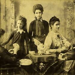 Digital Photograph - The Five Vale Sisters, Melbourne, circa 1890