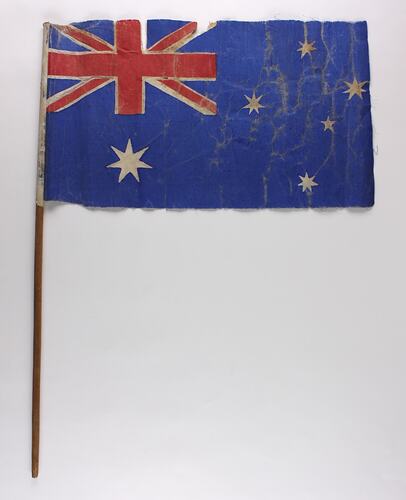 Flag - Australian, Queen Elizabeth II & Prince Philip Royal Visit, 1954