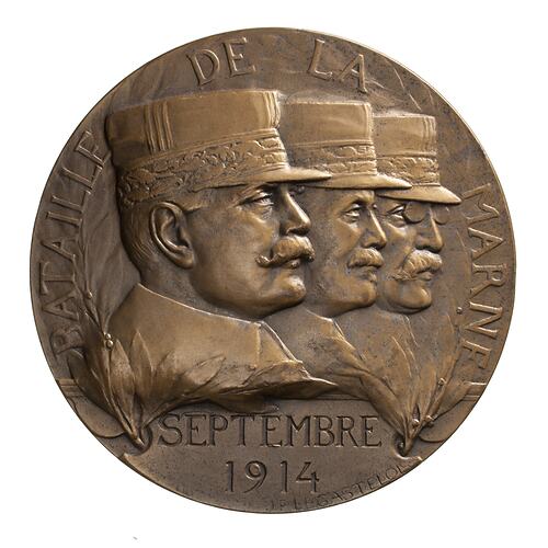 Medal - Battle of the Marne, by Jules Legastelois, France, 1914