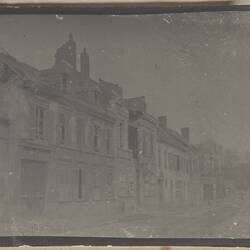 Photograph - Streetscape in Albert, Somme, France, Sergeant John Lord, World War I, 1916