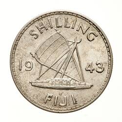 Coin - 1 Shilling, Fiji, 1943