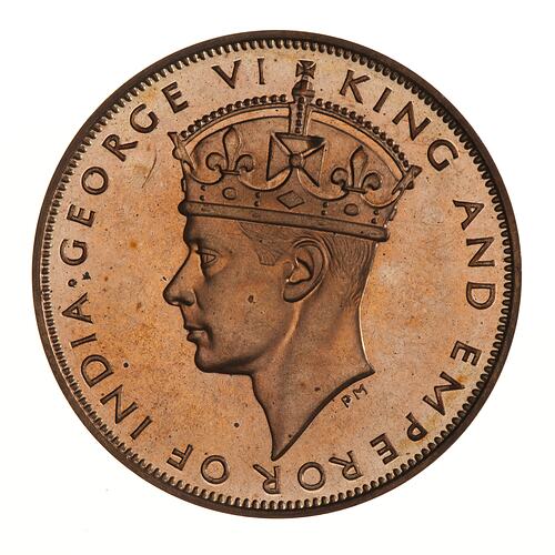 Proof Coin - 1 Cent, Hong Kong, 1941