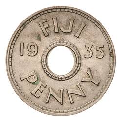 Coin - 1 Penny, Fiji, 1935
