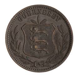 Coin - 8 Doubles, Guernsey, Channel Islands, 1893