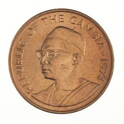 Coin - 1 Butut, Gambia, 1974