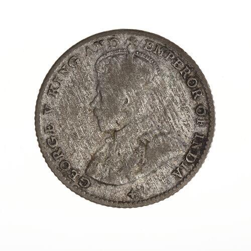 Coin - 5 Cents, Straits Settlements, 1918