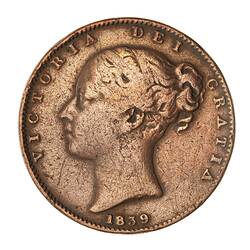 Coin - Farthing, Isle of Man, 1839