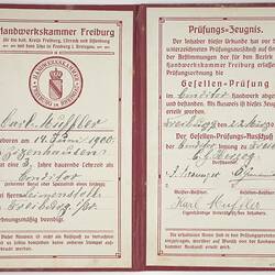 Qualifications Certificate - Karl Muffler, 1917