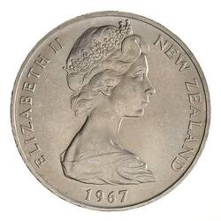 Coin - 1 Dollar, New Zealand, 1967