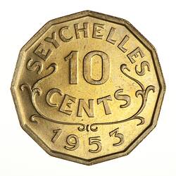 Proof Coin - 10 Cents, Seychelles, 1953