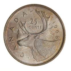 Coin - 25 Cents, Canada, 1968