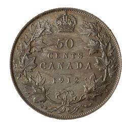 Coin - 50 Cents, Canada, 1912