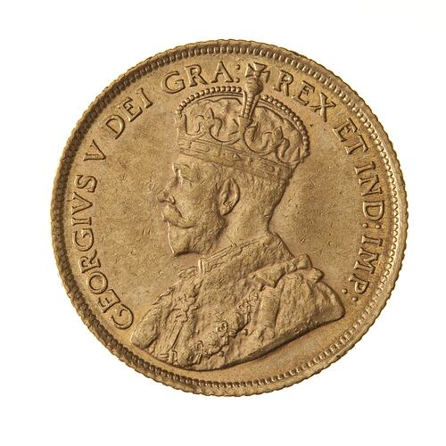 Coin - 5 Dollars, Canada, 1913