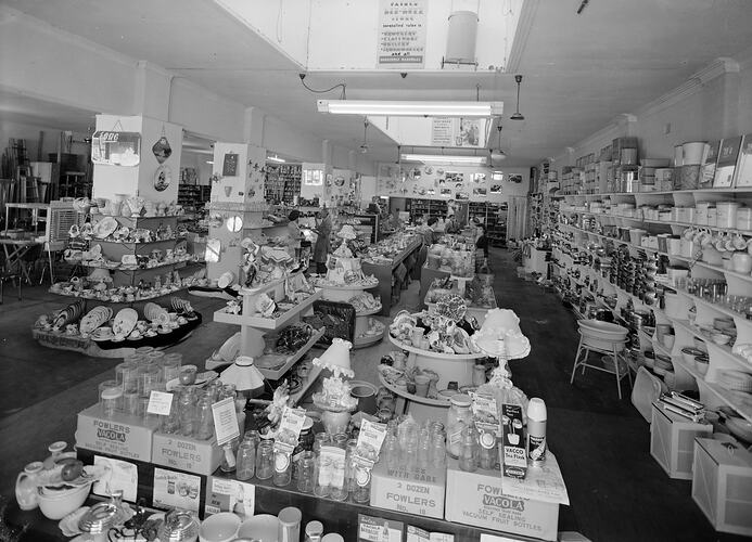 Paine's Biz-Buzz Store, Interior, Melbourne, Victoria, 1955
