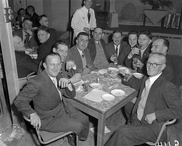 Swallow & Ariell Ltd, Group Portrait at Smoke Night, Melbourne, Victoria, 1953