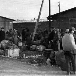 New Arrivals, Displaced Persons Camp F, Germany, World War II, 1946