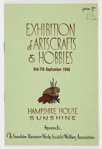 Catalogue - Exhibition of Artscrafts & Hobbies, Sep 1946