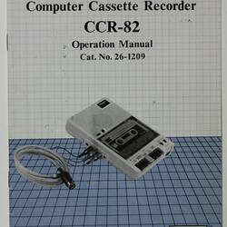 Manual - Tandy, Operation, Cassette Recorder, CCR-82, 1983