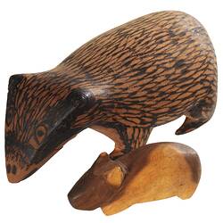 Wombat carvings