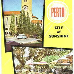 Map - 'Perth, City of Sunshine', Perth, Western Australia, circa 1961