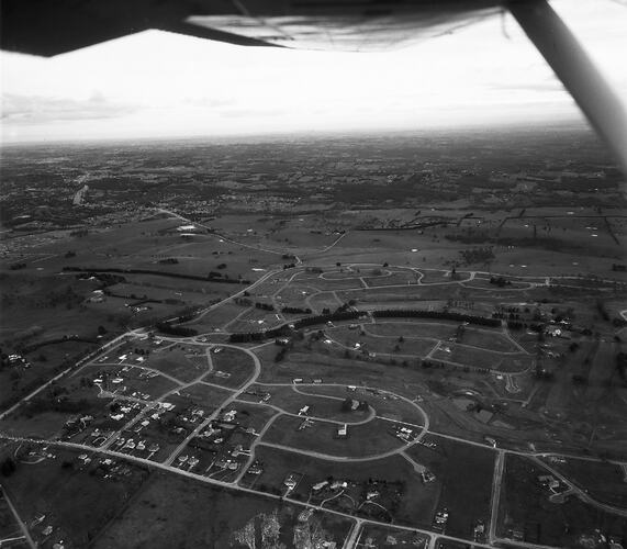 Negative - Aerial View of Lilydale & Surrounding Area, Victoria, 20 Jul 1968