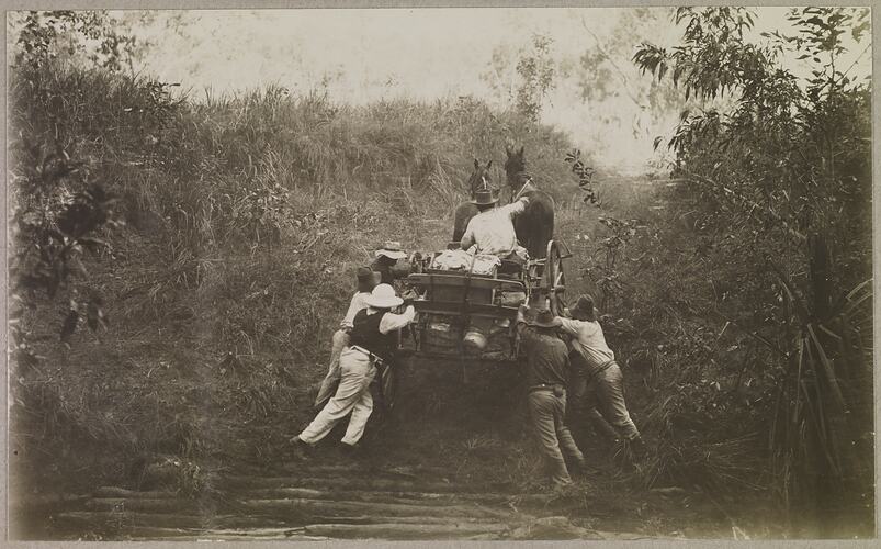 'The many creeks are well defined by extra timber and jungle and steep banks require assistance at the wheel.'