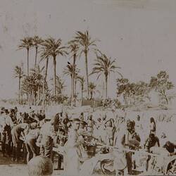 Photograph - Indian & Australian Troops at Water Taps, Egypt, World War I, circa 1915