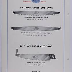 Catalogue - W. A. Tyzack & Co. Ltd, "Horseman" Brand Engineering Products, 1955