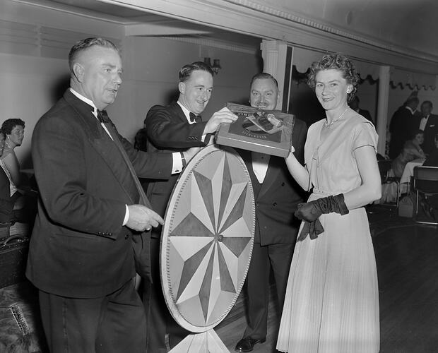 Woman Winning a Prize, The Dorcester, Victoria, 23 Oct 1959