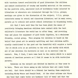 Seventh page of a typed transcript in black ink on paper