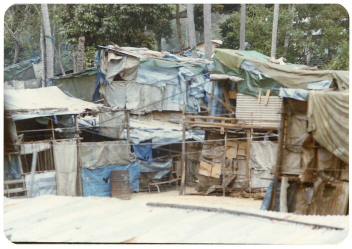 Typical Housing, Refugee Camp, Pulau Bidong, Malaysia, Apr 1981