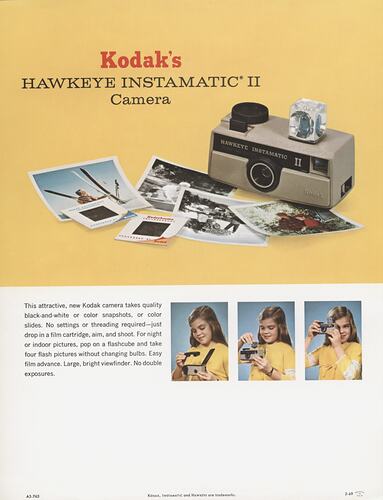 Printed flyer with text and colour photographs.