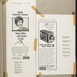 Scrapbook Page - Kodak (Australasia) Pty Ltd, Advertising Proofs, 'Photo Pages', Coburg, circa 1960s